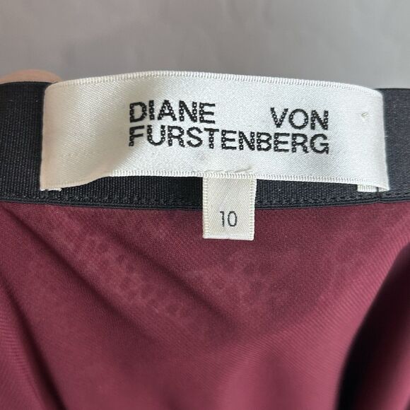 DVF DIANE VON FURSTENBERG MIDI Skirt Women's 10 Debra Floral Print Flowy Chic - Picture 6 of 8